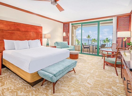 Grand Hyatt Kauai Resort & Spa - Wohnbeispiel Ocean View King 1 Bed (Zimmercodierungen U2M, U3M & U5M)