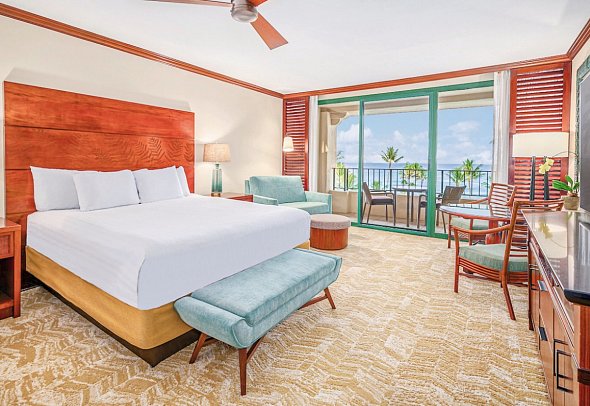 Grand Hyatt Kauai Resort & Spa - Wohnbeispiel Ocean View King 1 Bed (Zimmercodierungen U2M, U3M & U5M)