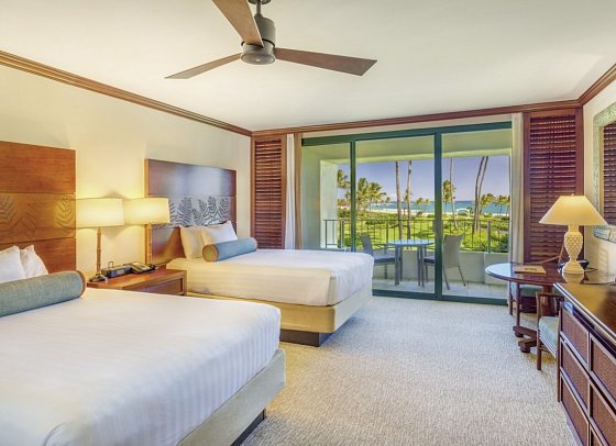 Grand Hyatt Kauai Resort & Spa - Wohnbeispiel Ocean View Queen 2 Beds (Zimmercodierungen U4M, U6M & U7M)