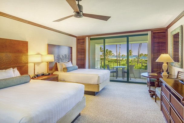 Grand Hyatt Kauai Resort & Spa - Wohnbeispiel Ocean View Queen 2 Beds (Zimmercodierungen U4M, U6M & U7M)