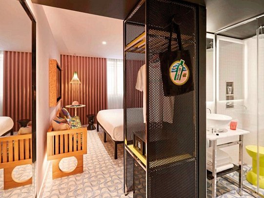 Mama Shelter Lisboa - Wohnbeispiel Doppelzimmer Medium Mama (Zimmercodierung DS1)