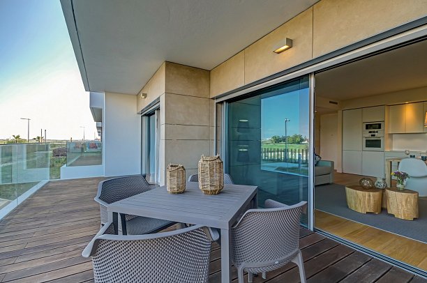 Praia do Sal - Beispiel Terrasse Appartement (Zimmercodierungen AB1 & OB1)