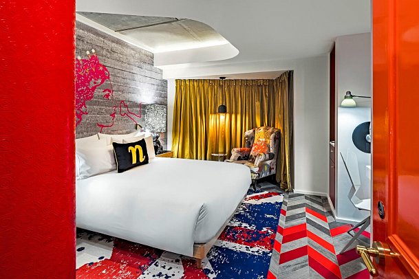 nhow London - Wohnbeispiel Doppelzimmer Superior (Zimmercodierung DS6)