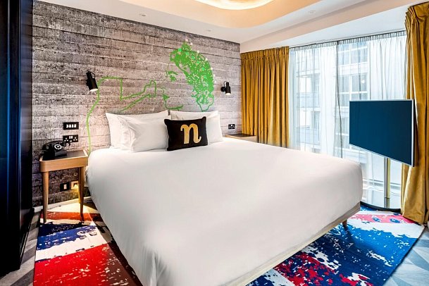 nhow London - Wohnbeispiel Doppelzimmer Superior (Zimmercodierung DS6)