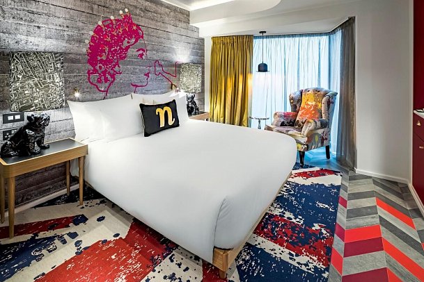 nhow London - Wohnbeispiel Doppelzimmer Superior (Zimmercodierung DS6)