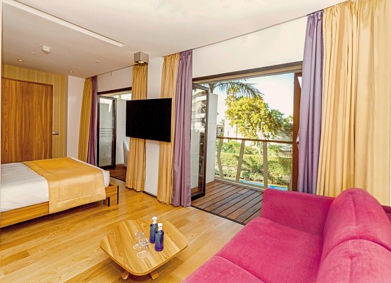 Bohemia Suites & Spa - Wohnbeispiel Studio Suite (Zimmercodierungen SB2 & SB4)