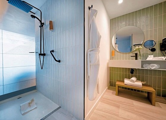 H10 Costa Mogán - Beispiel Bad Juniorsuite (Zimmercodierungen JB1 & JB2)