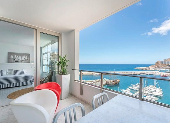 Marina Suites - Beispiel Balkon Suite Premier (Zimmercodierung WB4)