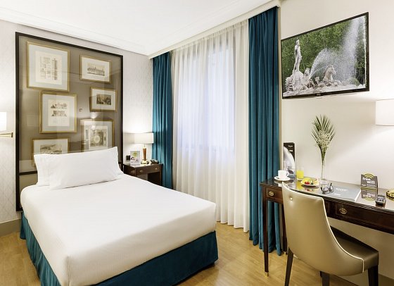 Sercotel Gran Hotel Conde Duque - Wohnbeispiel Einzelzimmer (Zimmercodierung EB1)