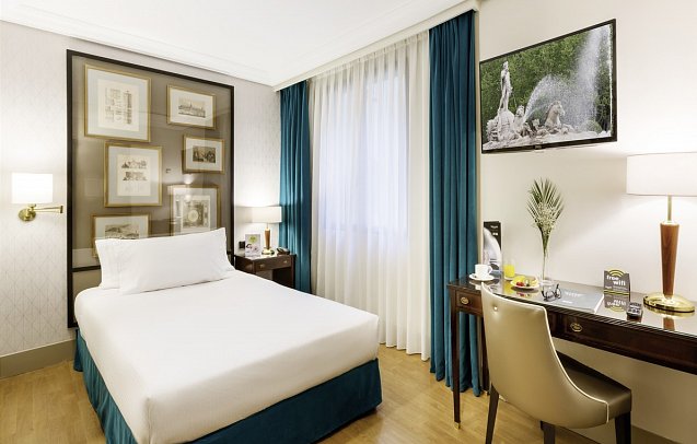 Sercotel Gran Hotel Conde Duque - Wohnbeispiel Einzelzimmer (Zimmercodierung EB1)