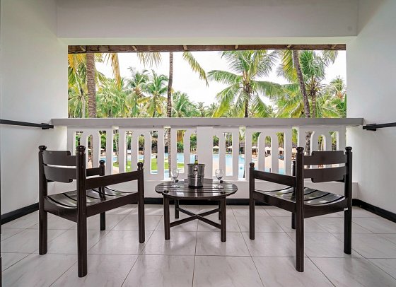 Prideinn Flamingo Beach Resort & Spa - Beispiel Balkon (Zimmercodierung DB1)