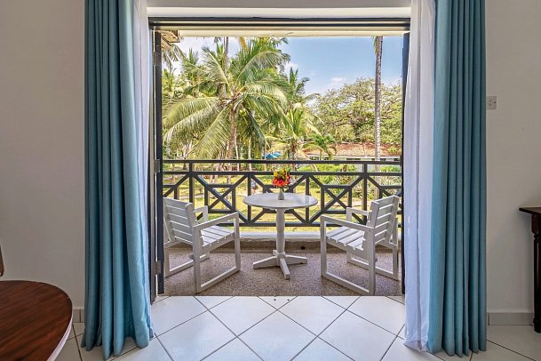 Diani Sea Resort - Beispiel Balkon (Zimmercodierungen DF1 & DBC)