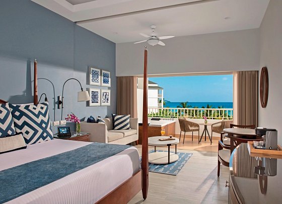 Secrets St. James Montego Bay - Wohnbeispiel Preferred Club Junior Suite Ocean View (Zimmercodierung JBM)