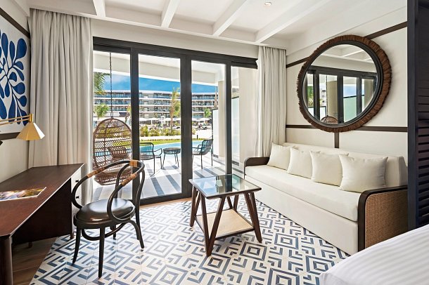 Ocean Coral Spring - Wohnbeispiel Juniorsuite Swim-up (Zimmercodierung JBQ)