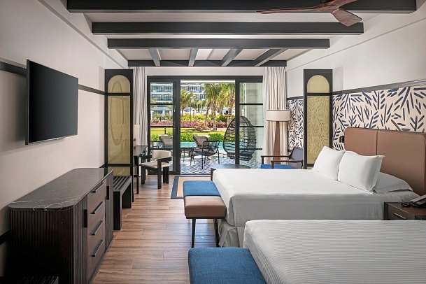 Ocean Allure Eden Bay - Wohnbeispiel Juniorsuite Swim Up (Zimmercodierung J1Q)