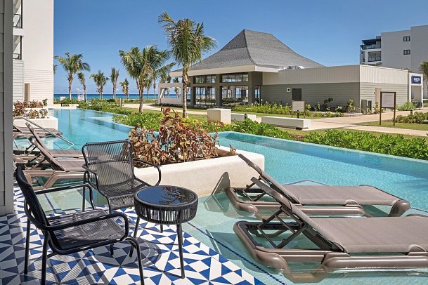Ocean Allure Eden Bay - Wohnbeispiel Juniorsuite Swim Up (Zimmercodierung J1Q)