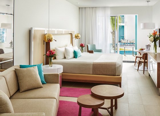 Azul Beach Resort Negril - Wohnbeispiel Premium Ocean View Swim Up Suite (Zimmercodierung WMQ)