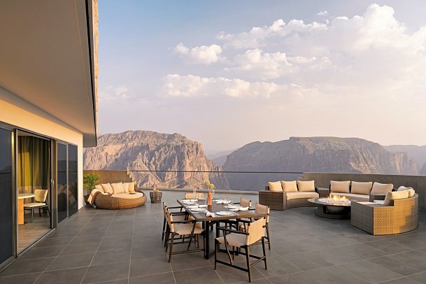 Indigo Jabal Akhdar Resort & Spa - Wohnbeispiel Jabal Akhdar Two Bedroom Canyon View Pool Villa (Zimmercodierung W2R)
