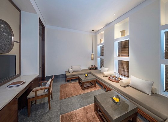 The Chedi Muscat - Wohnbeispiel Chedi Club Suite (Zimmercodierung WB1)