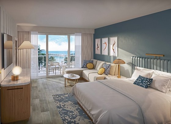 The Sunny, Curio Collection by Hilton - Wohnbeispiel Ocean View King w/balcony (Zimmercodierung UGM)