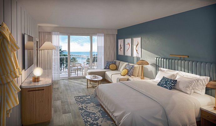 The Sunny, Curio Collection by Hilton - Wohnbeispiel Ocean View King w/balcony (Zimmercodierung UGM)