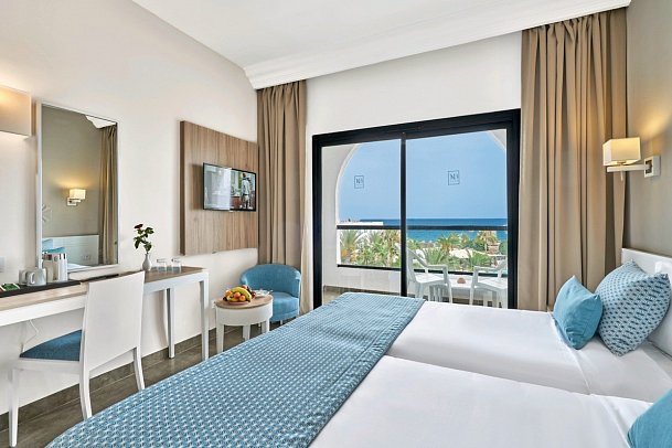 Nozha Beach & Spa - Wohnbeispiel Doppelzimmer Meerblick (Zimmercodierungen D1M & DCM)