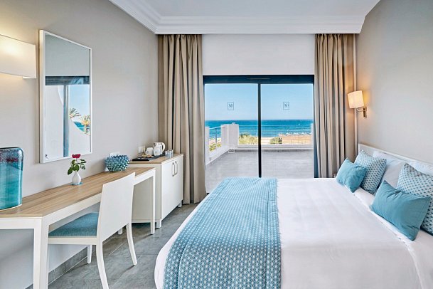 Nozha Beach & Spa - Wohnbeispiel Doppelzimmer Meerblick (Zimmercodierungen D1M & DCM)