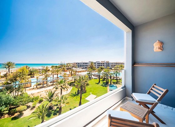 Sentido Marillia Resort & Spa - Wohnbeispiel Doppelzimmer Meerblick (Zimmercodierungen DBM & DCM)