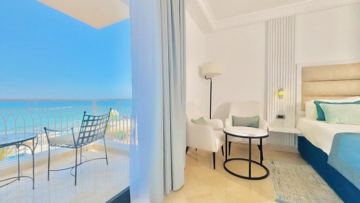 Vincci Saphir Palace - Wohnbeispiel Doppelzimmer Superior Meerblick (Zimmercodierung DSM)