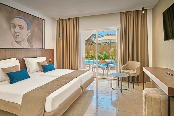 Mahdia Beach und Aquapark - Wohnbeispiel Doppelzimmer Swim-Up (Zimmercodierung DBQ)