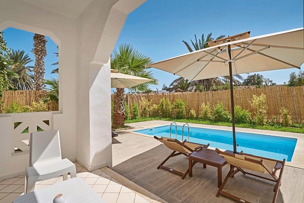 Mahdia Beach und Aquapark - Wohnbeispiel Doppelzimmer Swim-Up (Zimmercodierung DBQ)