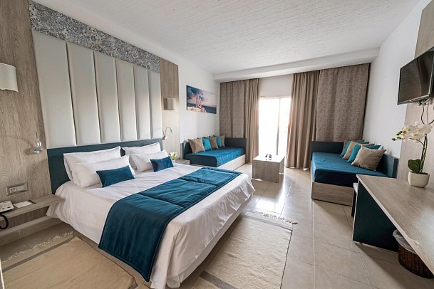 Mahdia Beach und Aquapark - Wohnbeispiel Vierbettzimmer (Zimmercodierungen RB1 & RB2)