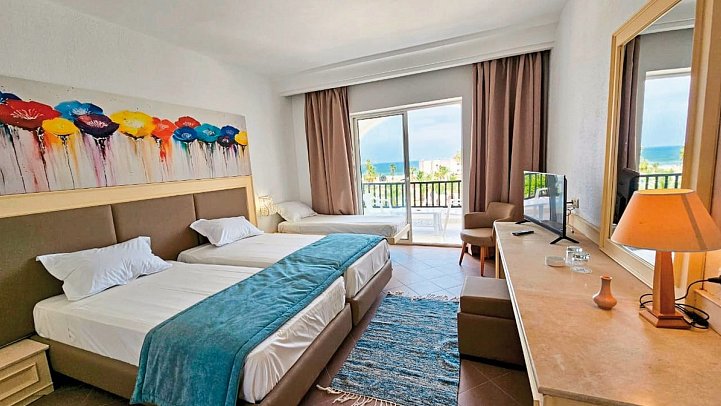 Monarque El Fatimi & Aquapark Mahdia - Wohnbeispiel Dreibettzimmer (Zimmercodierungen TB1, TBM & T2P)