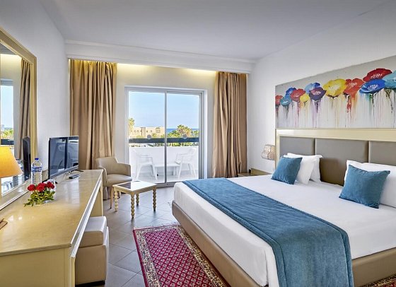 Monarque El Fatimi & Aquapark Mahdia - Wohnbeispiel Doppelzimmer Meerblick (Zimmercodierungen DBM & DCM)