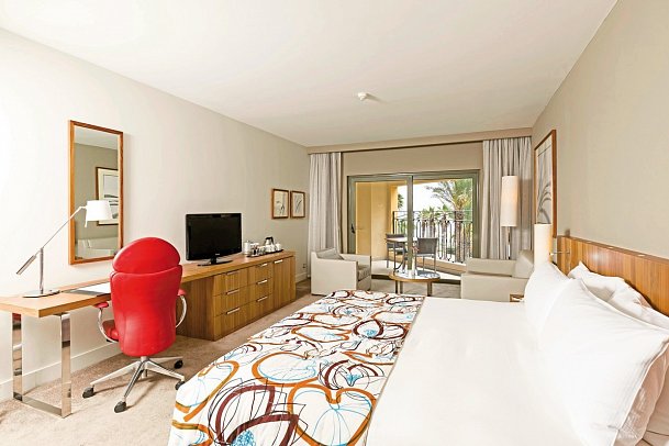 Hilton Malta - Wohnbeispiel Doppelzimmer Gartenblick (Zimmercodierung DBG)