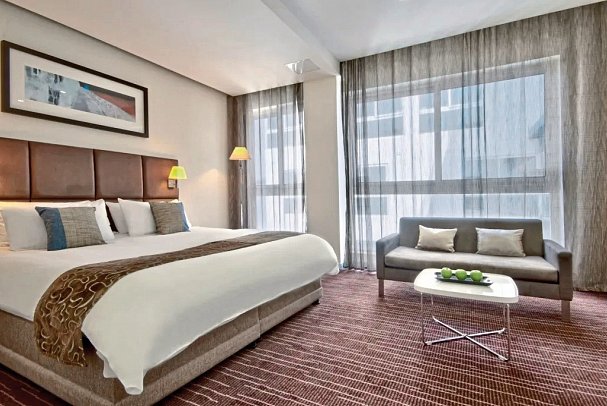 The George, Urban Boutique Hotel - Wohnbeispiel Doppelzimmer Innenhof (Zimmercodierung DB1)