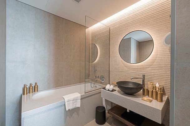 Verdala Wellness AX Privilege - Badbeispiel Doppelzimmer Komfort (Zimmercodierung DF1)