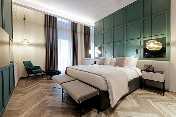 The Embassy Valletta Hotel - Wohnbeispiel Doppelzimmer Deluxe (Zimmercodierung DD1)