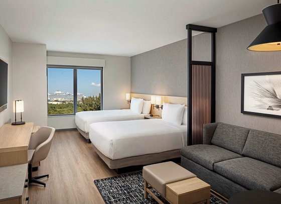 Hyatt Place Cape Canaveral - Wohnbeispiel Two Queen beds w/sofa bed (Zimmercodierung UG4)
