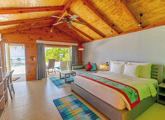 Meeru Maldives Resort Island - Wohnbeispiel Beach Villa (Zimmercodierung VB1)