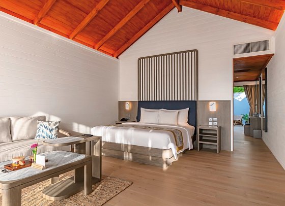 Meeru Maldives Resort Island - Wohnbeispiel Beach Pool Villa (Zimmercodierungen VB3 & VB4)