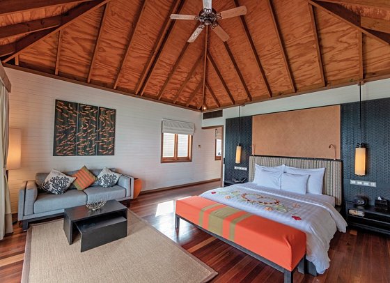 Meeru Maldives Resort Island - Wohnbeispiel Jacuzzi Water Villa (Zimmercodierung VX2)