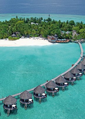 Thulhagiri Island Resort - Wohnbeispiel Water Bungalow (Zimmercodierungen BX1 & BX2)