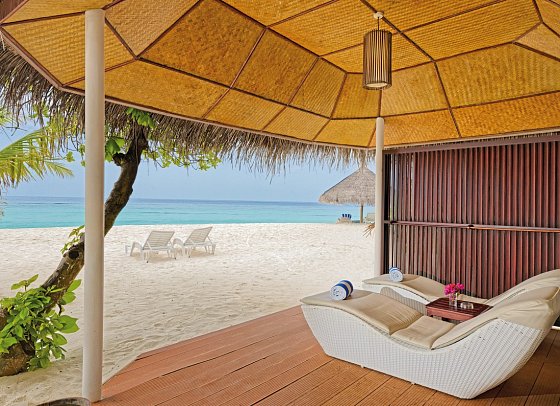 Thulhagiri Island Resort - Wohnbeispiel Beach Bungalow (Zimmercodierung BB1)