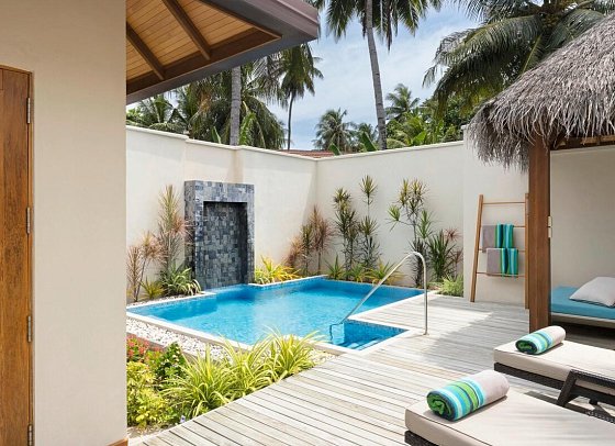 Niva Kurumba Maldives - Wohnbeispiel Deluxe Pool Villa (Zimmercodierungen VD1 & VD7)