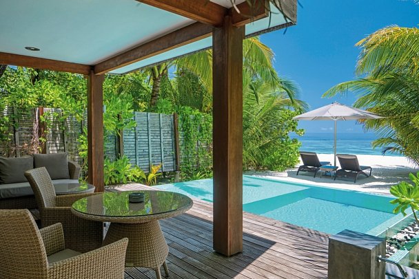 Kandolhu Maldives - Wohnbeispiel Duplex Pool Villa (Zimmercodierung VB3)