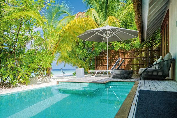 Kandolhu Maldives - Wohnbeispiel Pool Villa (Zimmercodierung VB2)