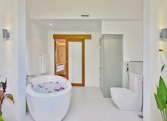 Kandolhu Maldives - Beispiel Bad Duplex Pool Villa (Zimmercodierung VB3)