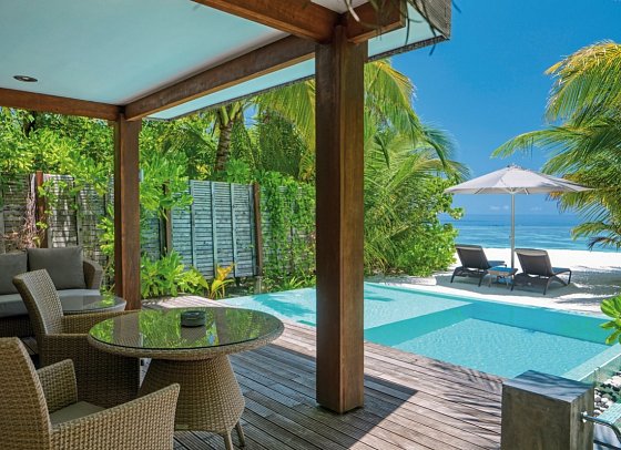 Kandolhu Maldives - Wohnbeispiel Duplex Pool Villa (Zimmercodierung VB3)