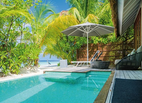 Kandolhu Maldives - Wohnbeispiel Pool Villa (Zimmercodierung VB2)